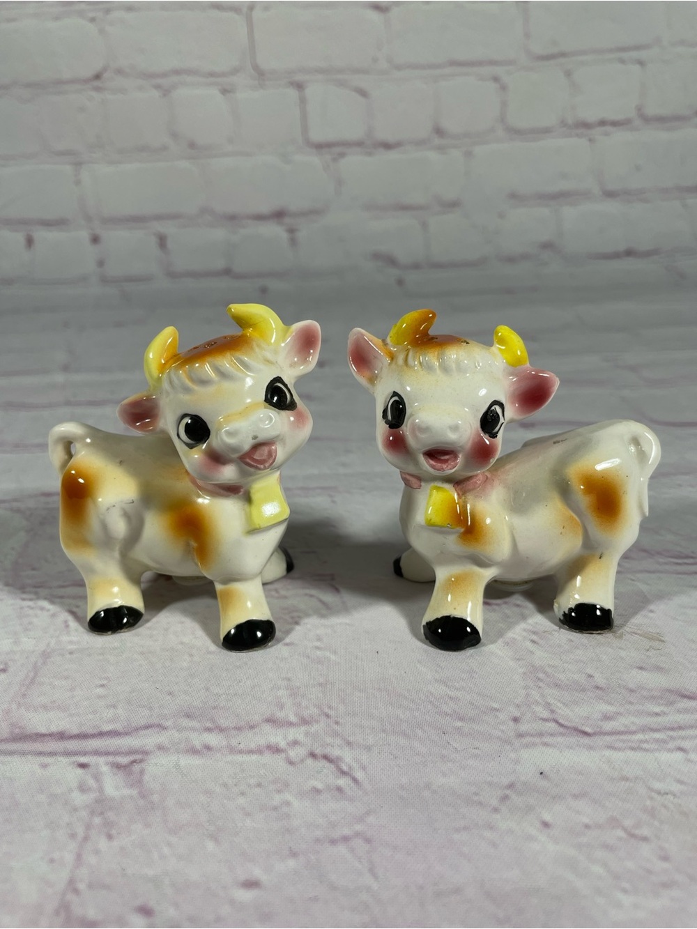 Vintage Elsie The Cow Ceramic Salt and Pepper Shaker Pair